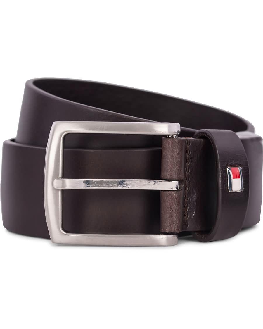 tommy hilfiger new denton belt 4 cm testa di moro xb11t